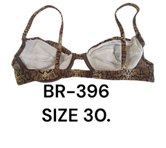 Wild Elegance Snakeskin Print Bra – BR-396 (Size 30)