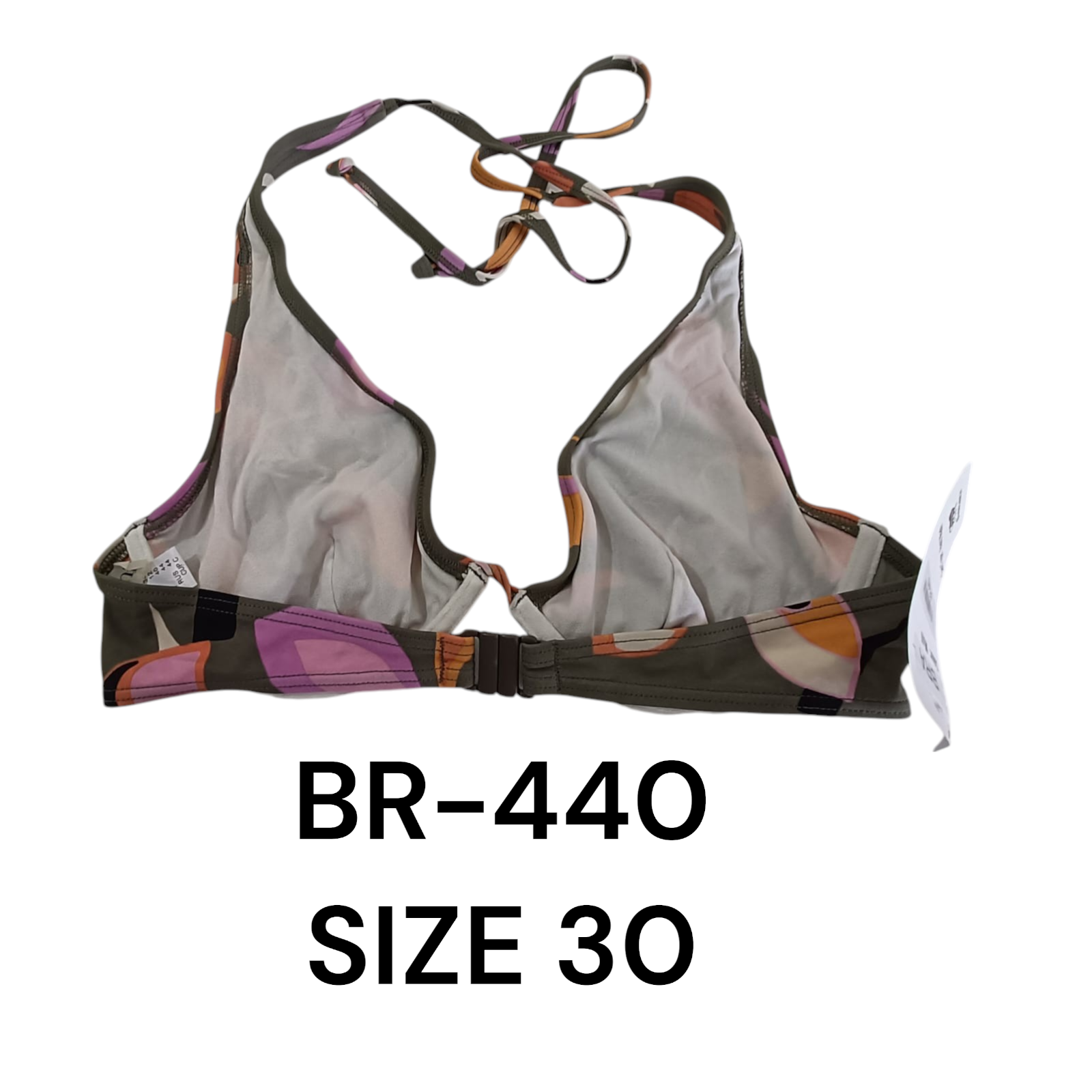 Tropical Bloom Strappy Bikini Top - BR-440