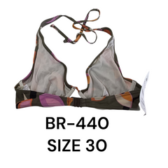 Tropical Bloom Strappy Bikini Top - BR-440