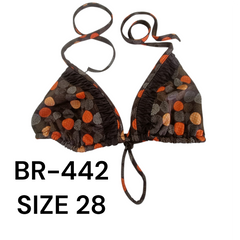 Chic Polka Dot Triangle Bikini Top – BR-442 (Size 28)