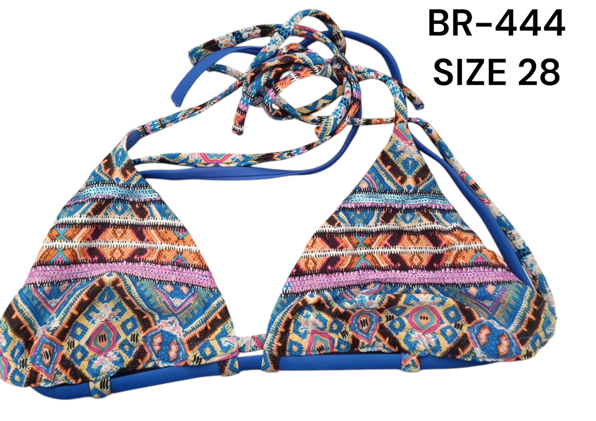 Boho Chic Tribal Print Bikini Top – BR-444 (Size 28)