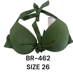 Elegant Olive Green Padded Bikini Top – BR-462 (Size 26)