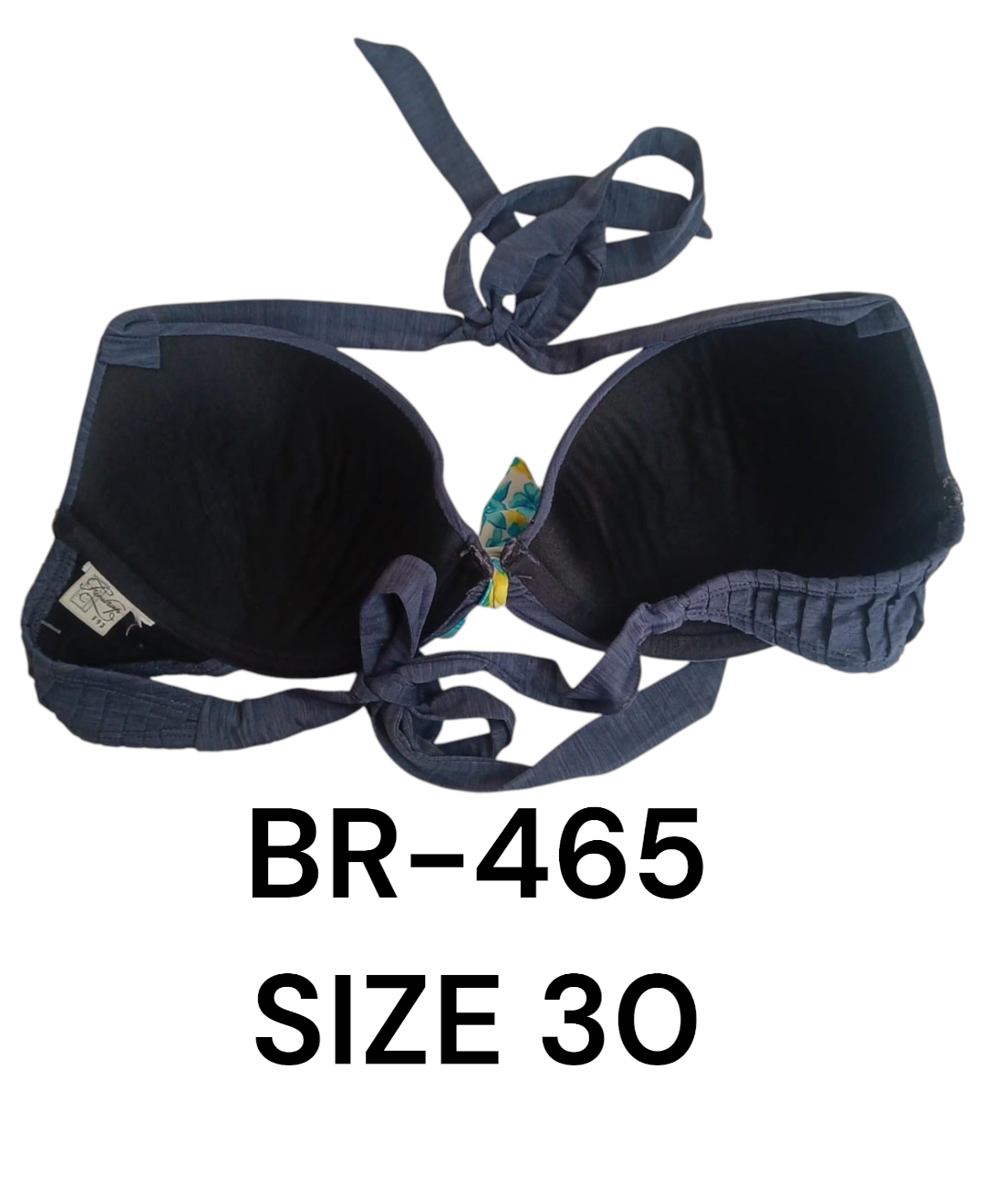 Elegant Padded Halter Neck Bikini Top – BR-465 (Size 30)