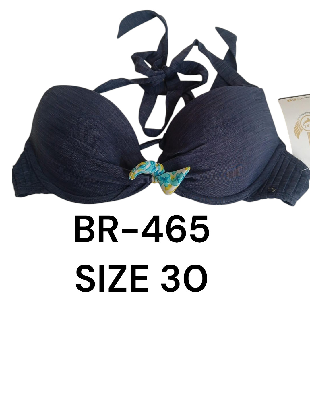 Elegant Padded Halter Neck Bikini Top – BR-465 (Size 30)