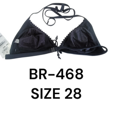 Elegant Black Lace Halter Bra – BR-468 (Size 28)