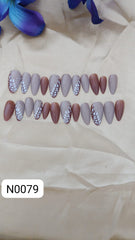 Elegant Autumn Leaf Press-On Nails Set (N0079)