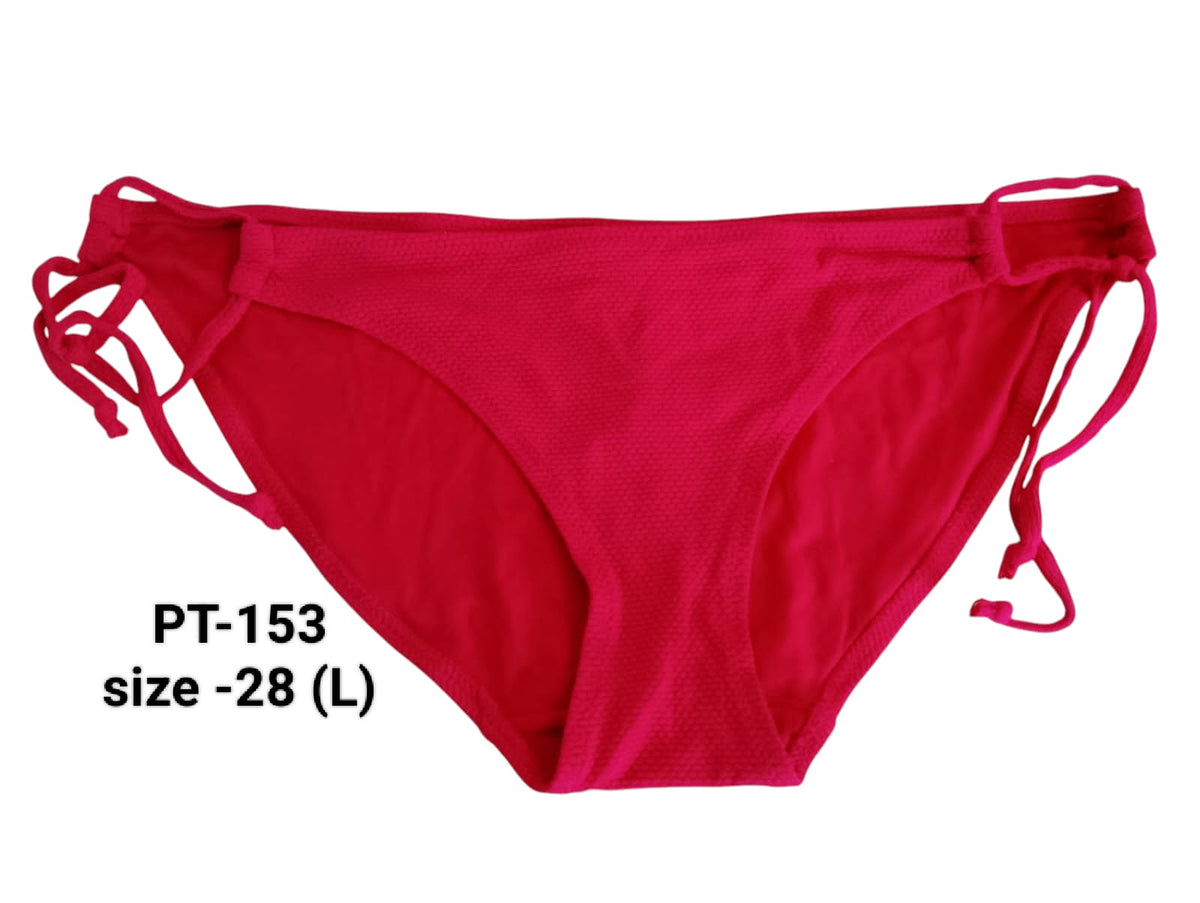 Vibrant Red Adjustable Bikini Bottom