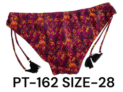 Boho Chic Tassel-Tie Bikini Bottom – Tribal Print (PT-162)