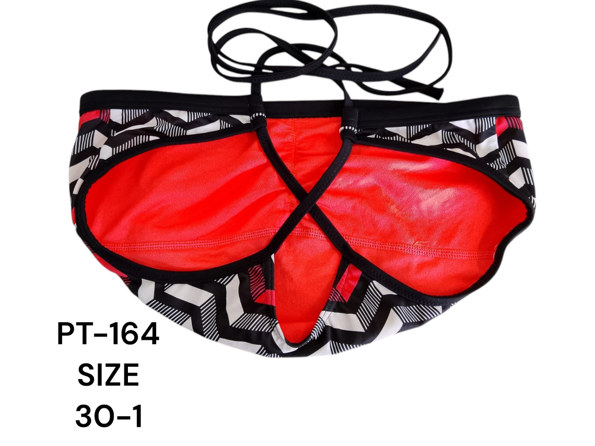 Bold Geometric Cutout Bikini Bottom – PT-164