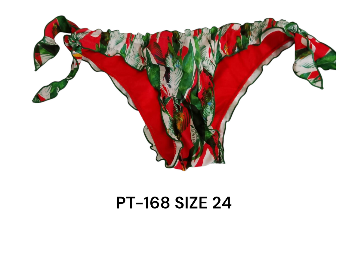 Tropical Bliss Ruffled Bikini Bottom – PT-168